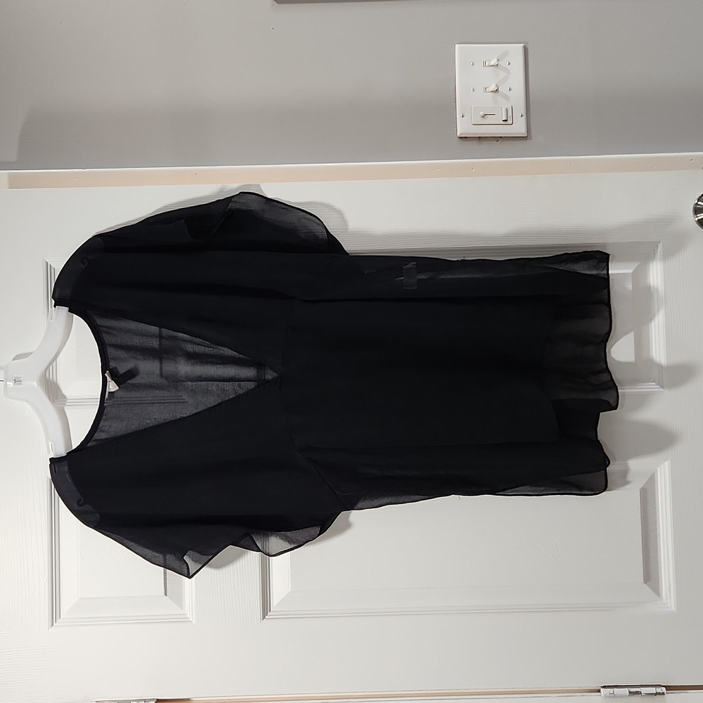 Asos black swim cover up